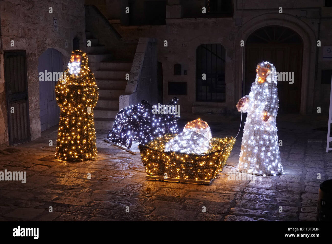 Italy, Apulia, Polignano a Mare, the crib of light Stock Photo