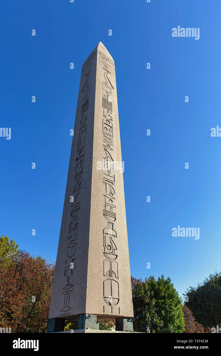 Egyptian Obelisk Of Theodosius In The Hippodrome Of Constantinople ...