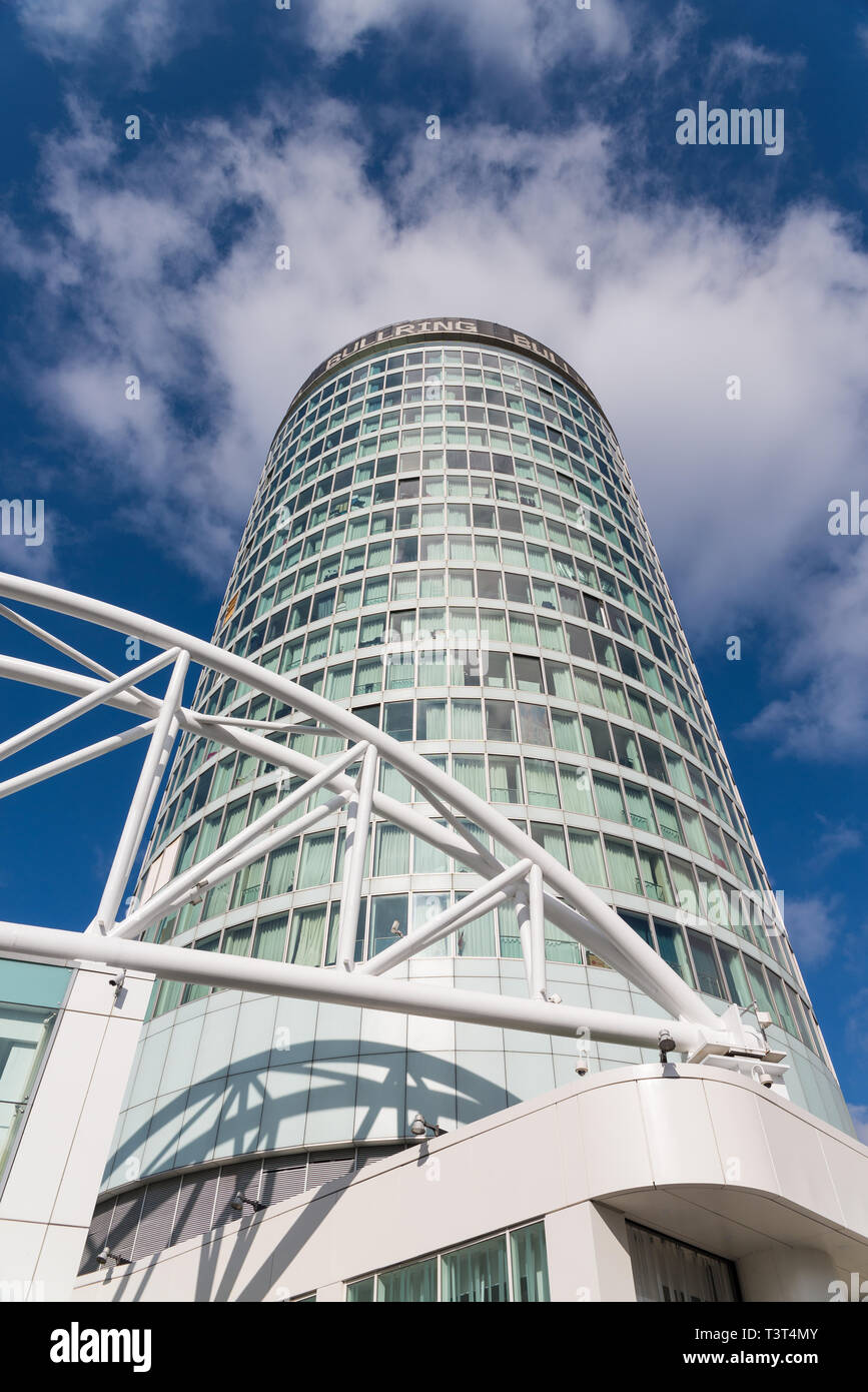 The distinctive Rotunda spherical building next to Birmingham Bullring shopping centre Stock Photo