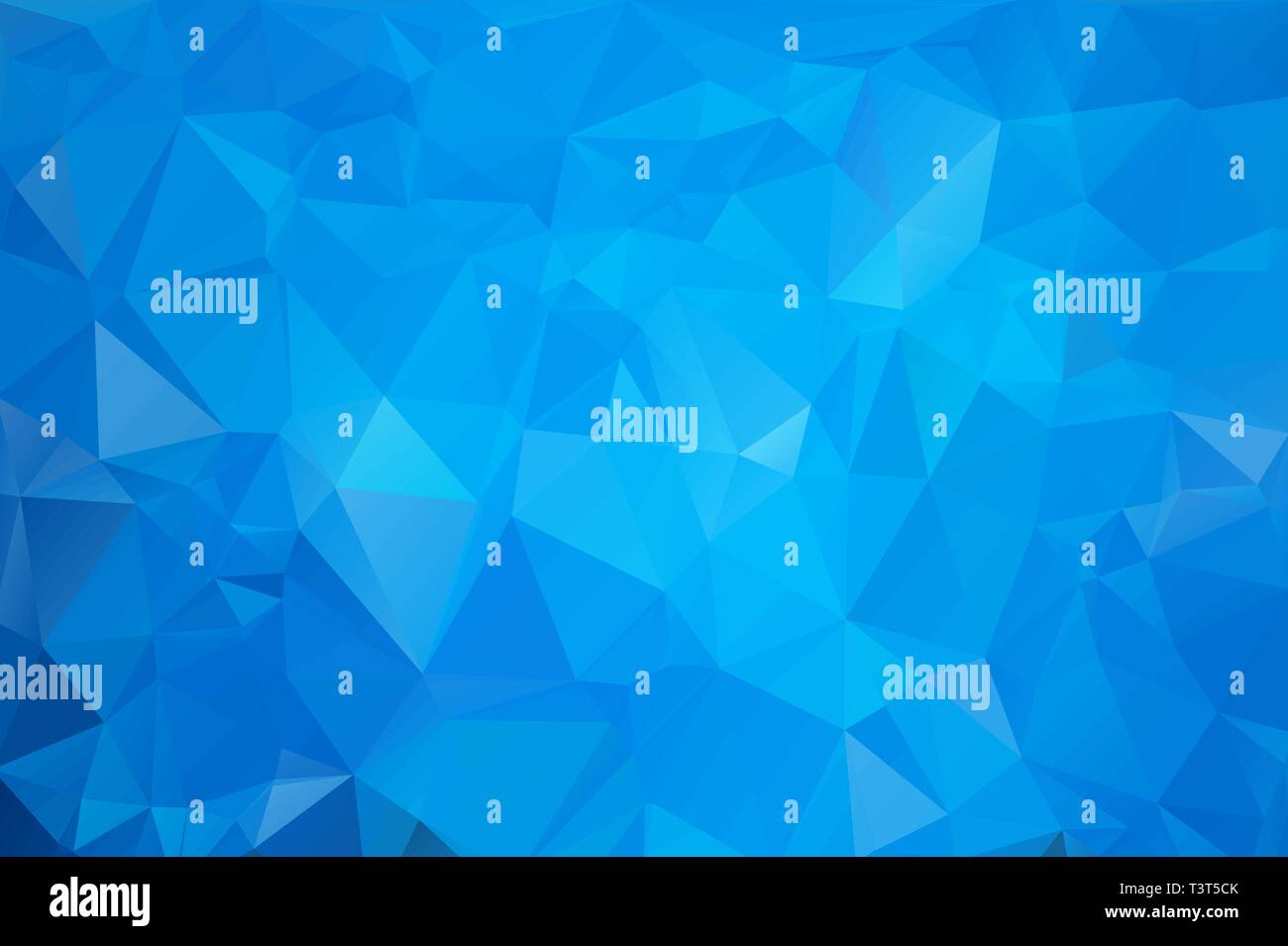 Cold blue abstract background of triangles. Gradient Stock Vector