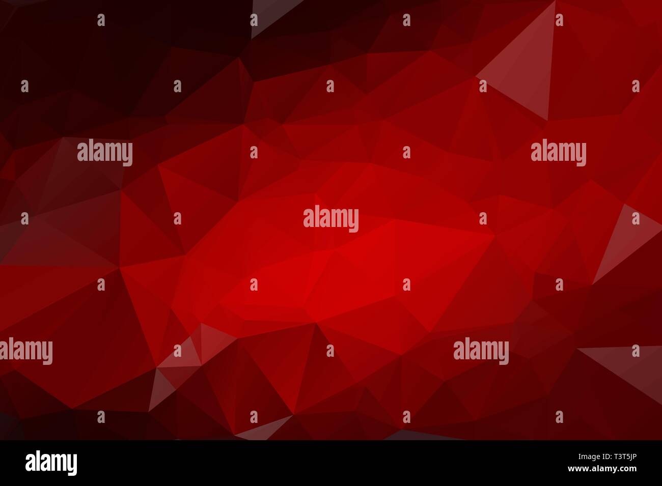 Abstract background of red and black triangles. Rectangle background Stock Vector