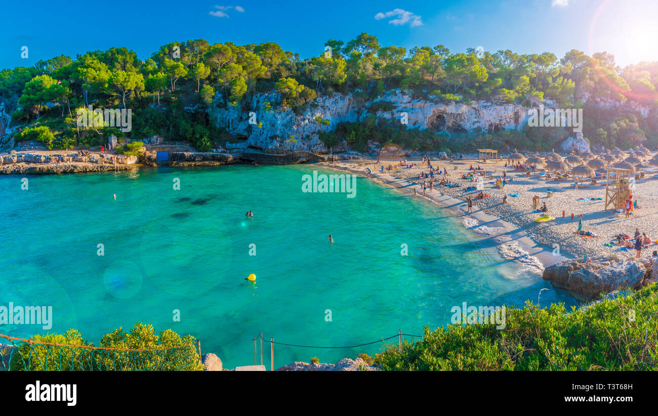 Amazing beach of Cala Llombards, Majorca island, Spain Stock Photo Alamy