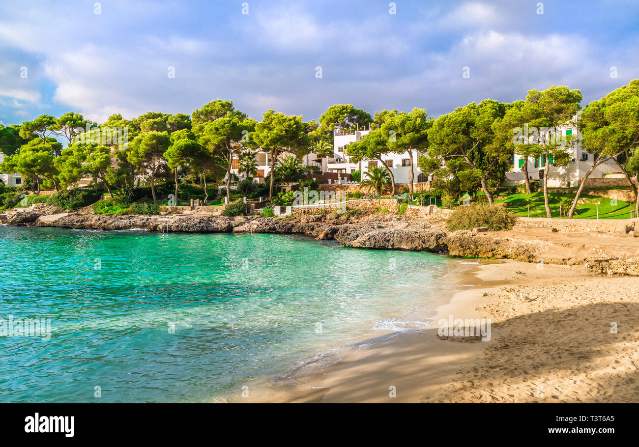Cala Dor Beach At Cala D Or City Palma Mallorca Island Spain Stock 