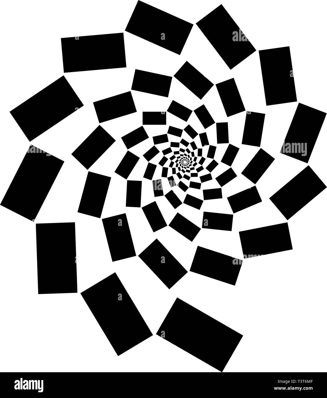 Black white squares optical illusion hires stock photography and