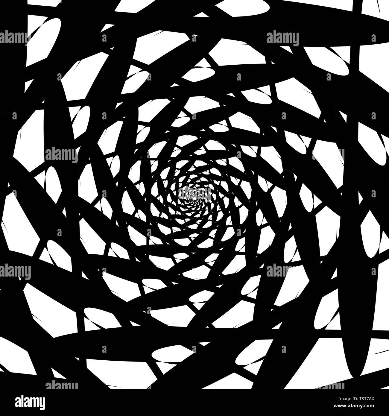 Technology background vector spiral Black and White Stock Photos ...