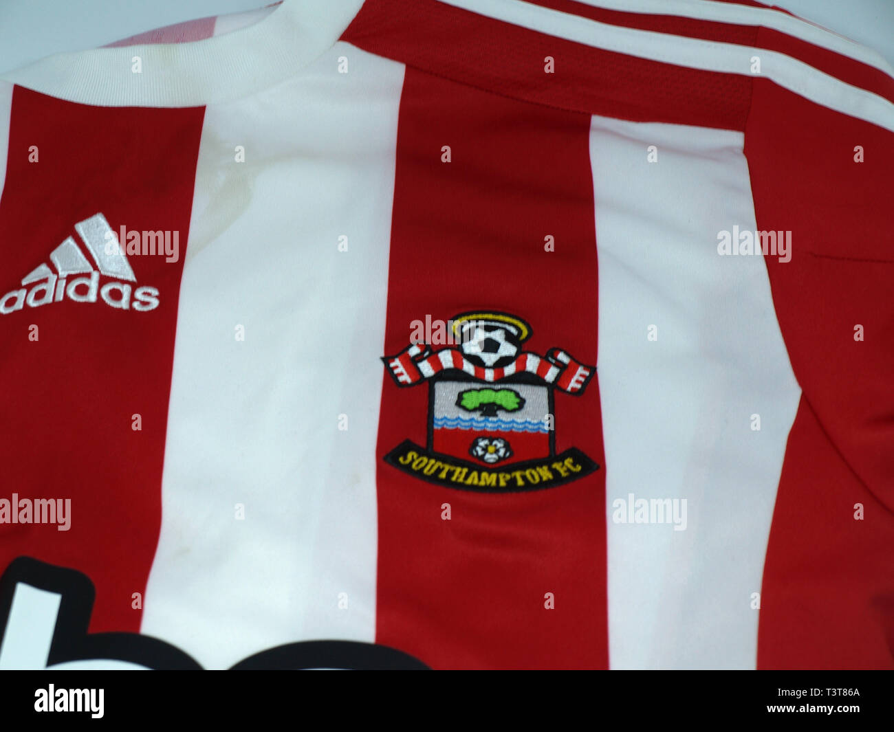 Maillot Domicile Southampton FC 2009-2010, Jaidi N°6, Porté Match, Umbro, Taille XL