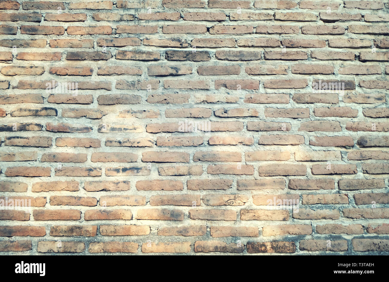 Background of old vintage dirty brick wall. wall with space Stock Photo ...