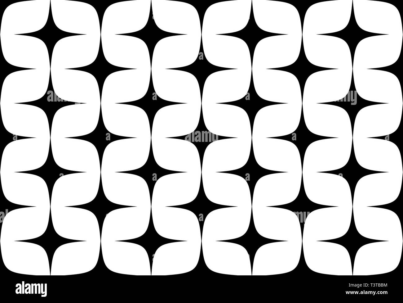 Black on white seamless pattern. Abstract background Stock Vector
