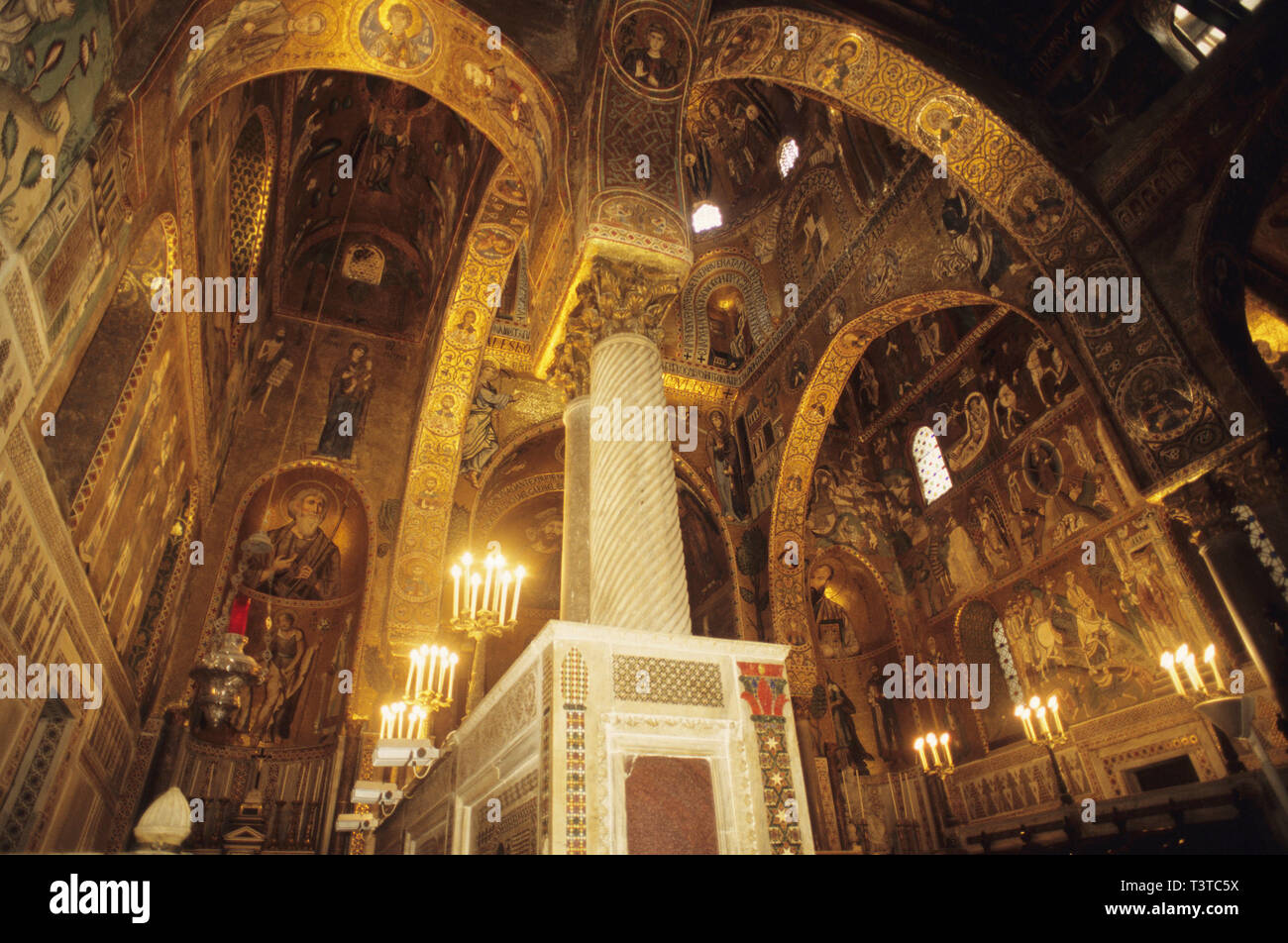 cappella palatina, palermo, sicilia (sicily), italy Stock Photo