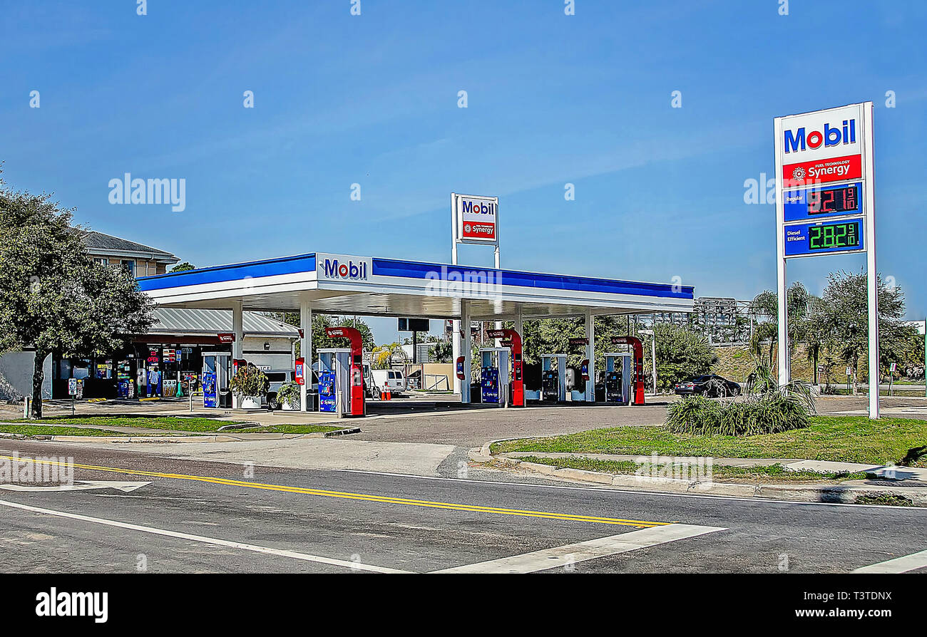 Florida Gas station Stock Photo