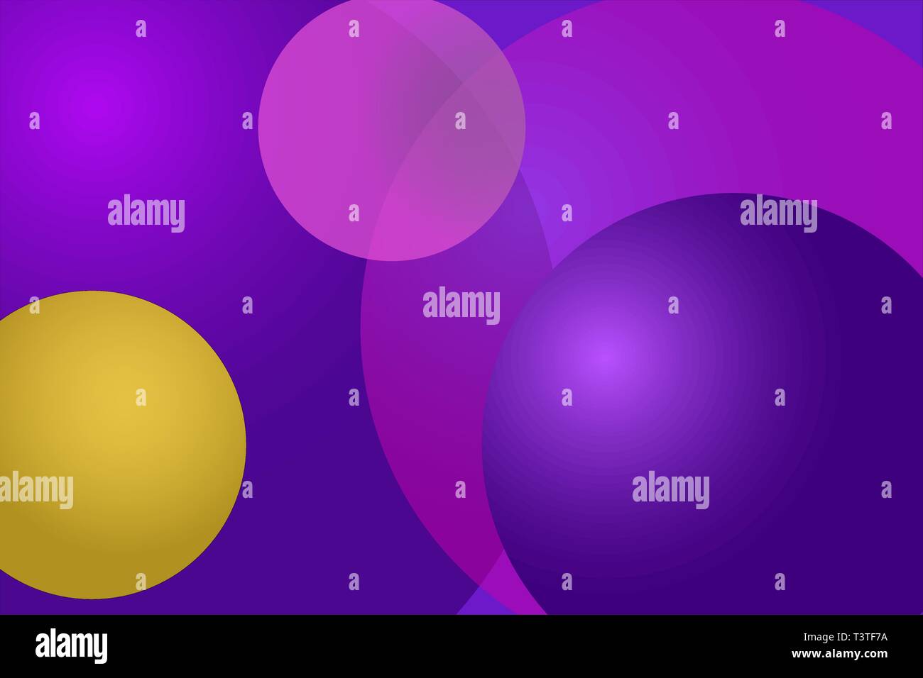 abstract colorful vibrant background blue purple gradient colored spheres Stock Vector