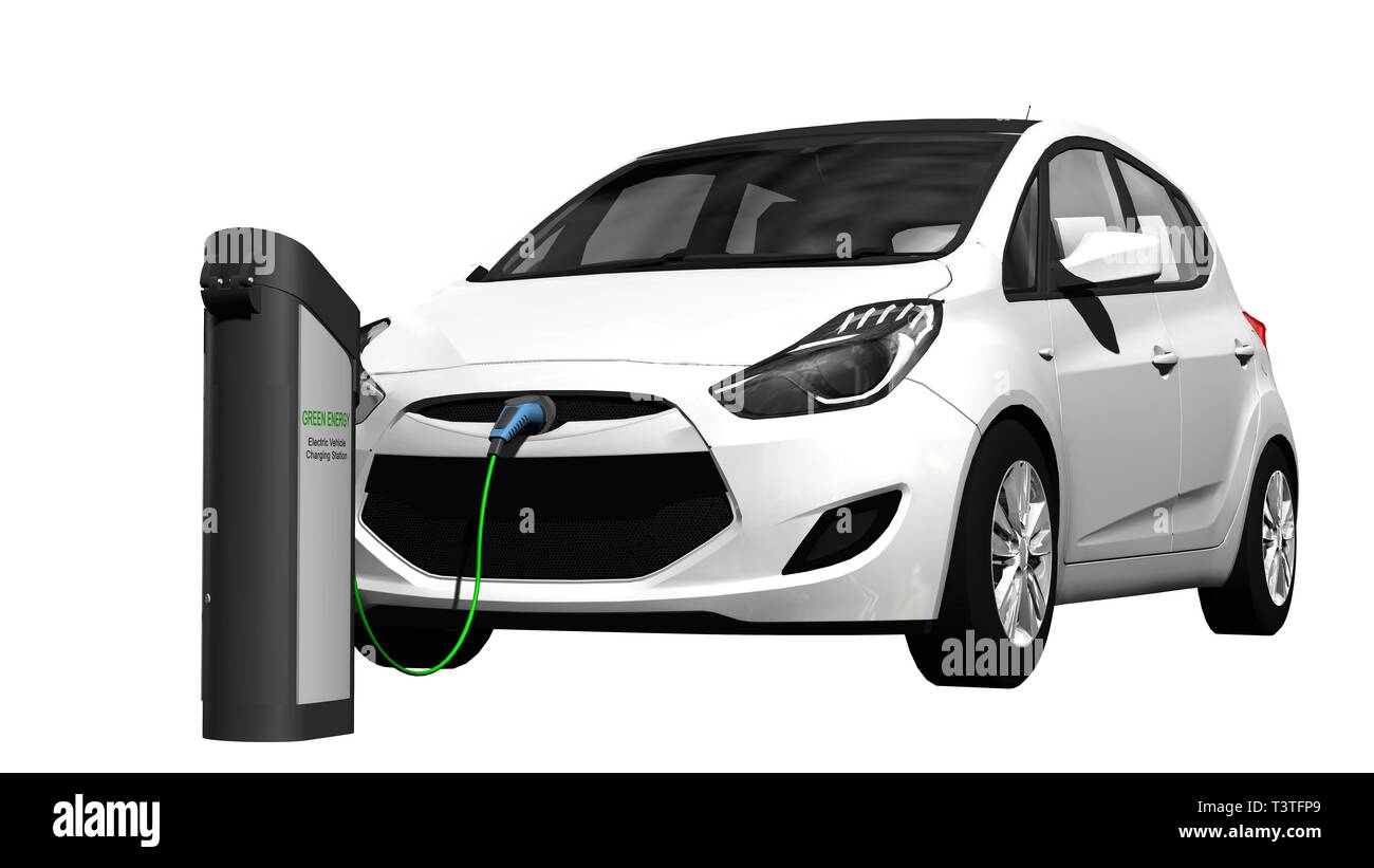 Electric car Power supply for electric car charging. Electric car