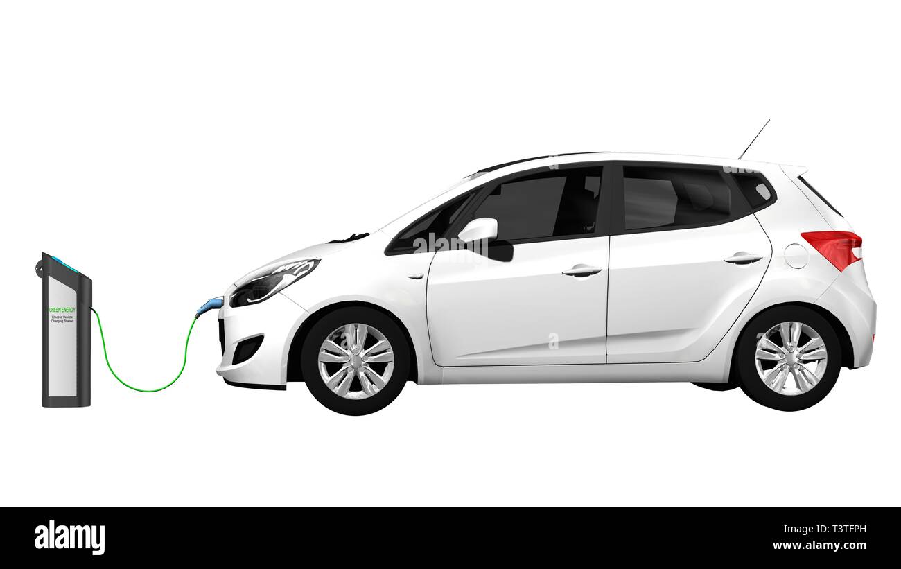 Electric car Power supply for electric car charging. Electric car