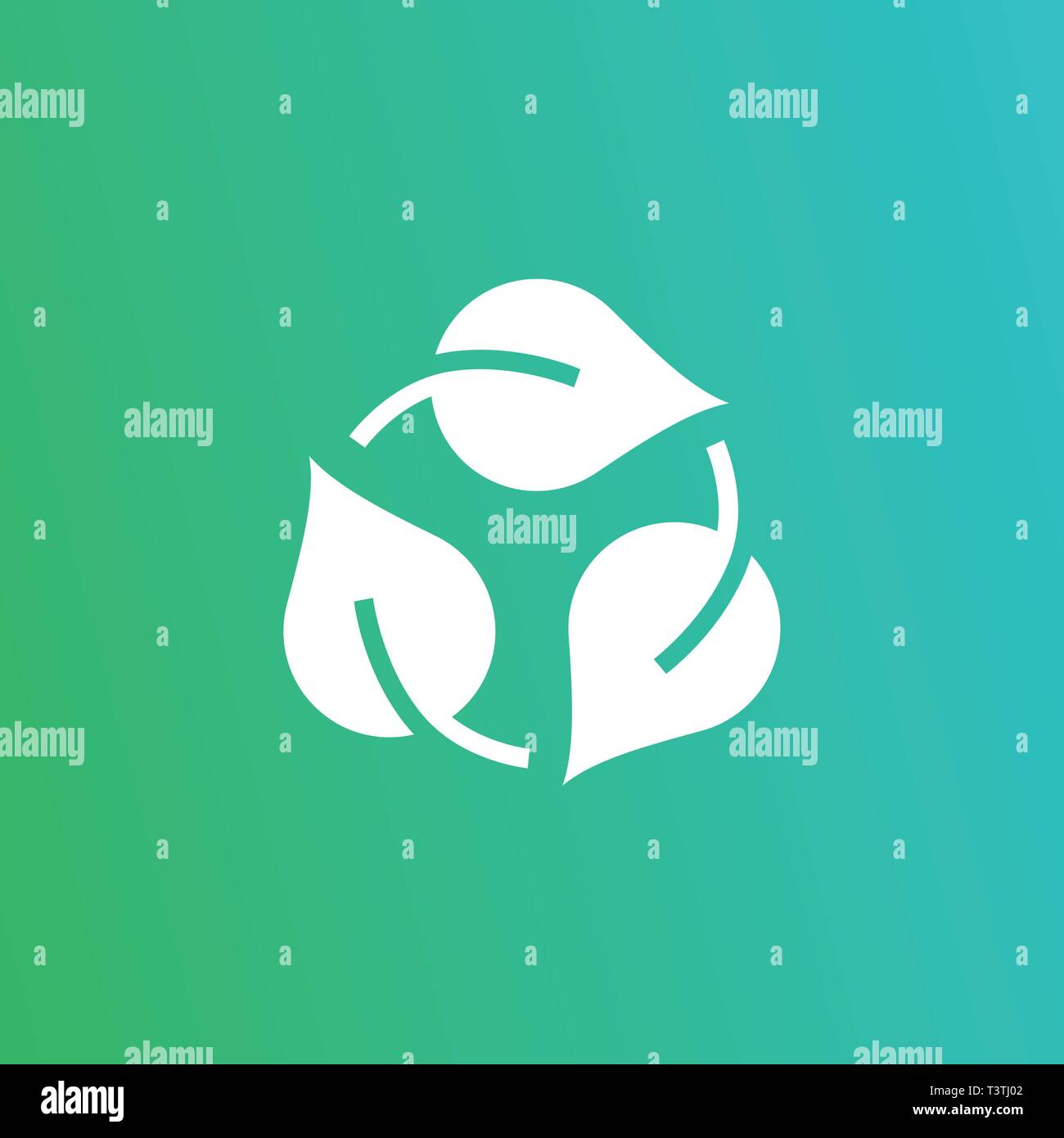 Eco recycle icon, carrybag basket. Vector. Arrow ecofreindly leafs ...