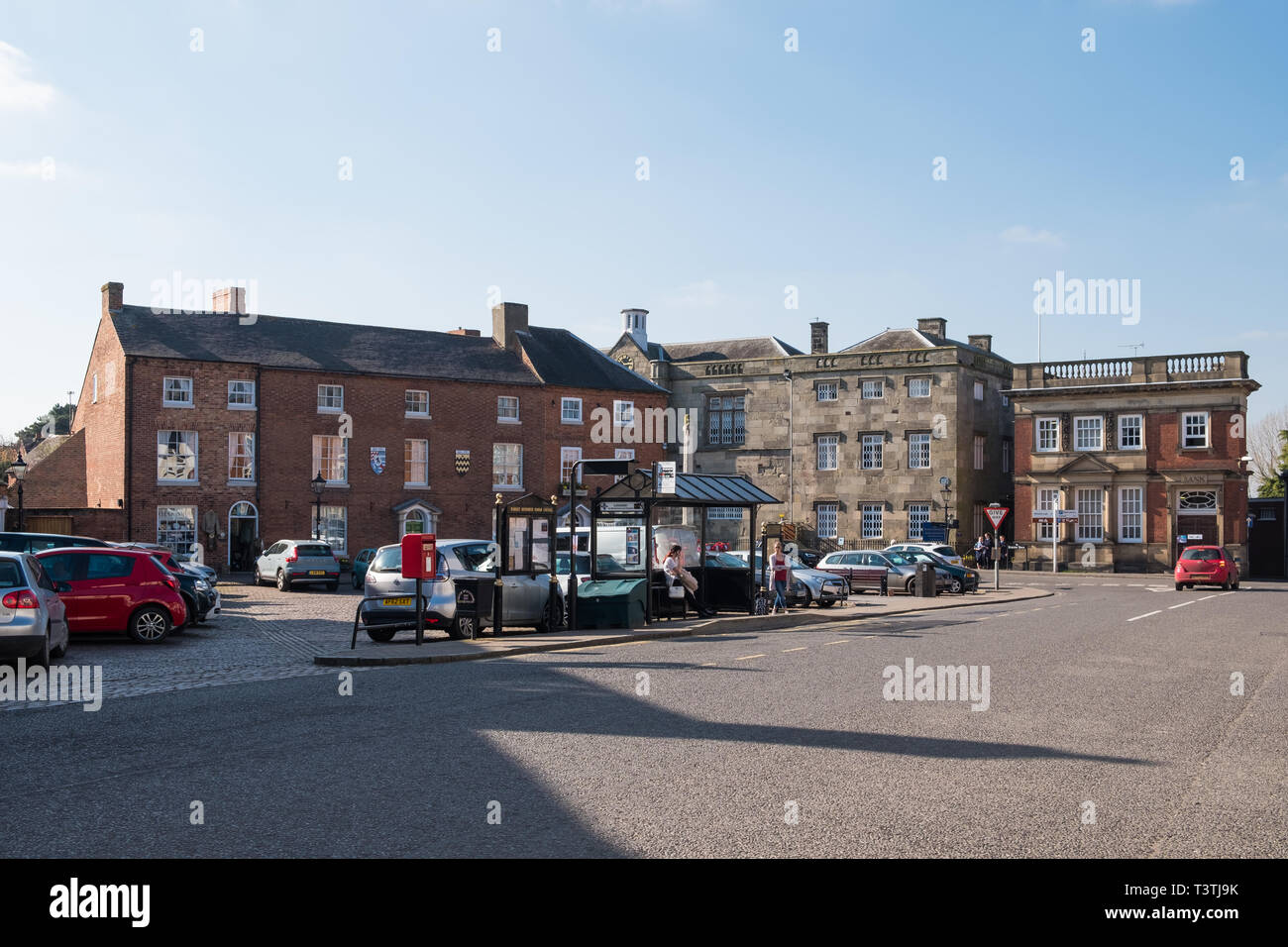 Market Place in the centre of Market Bosworth, Leicestershire Stock