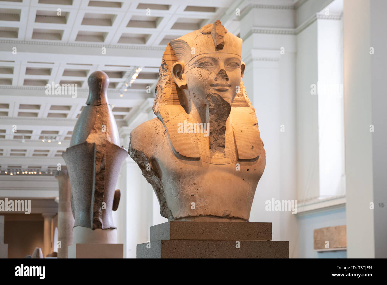 Statue of Ramesses ll, The British Museum, Stock Photo