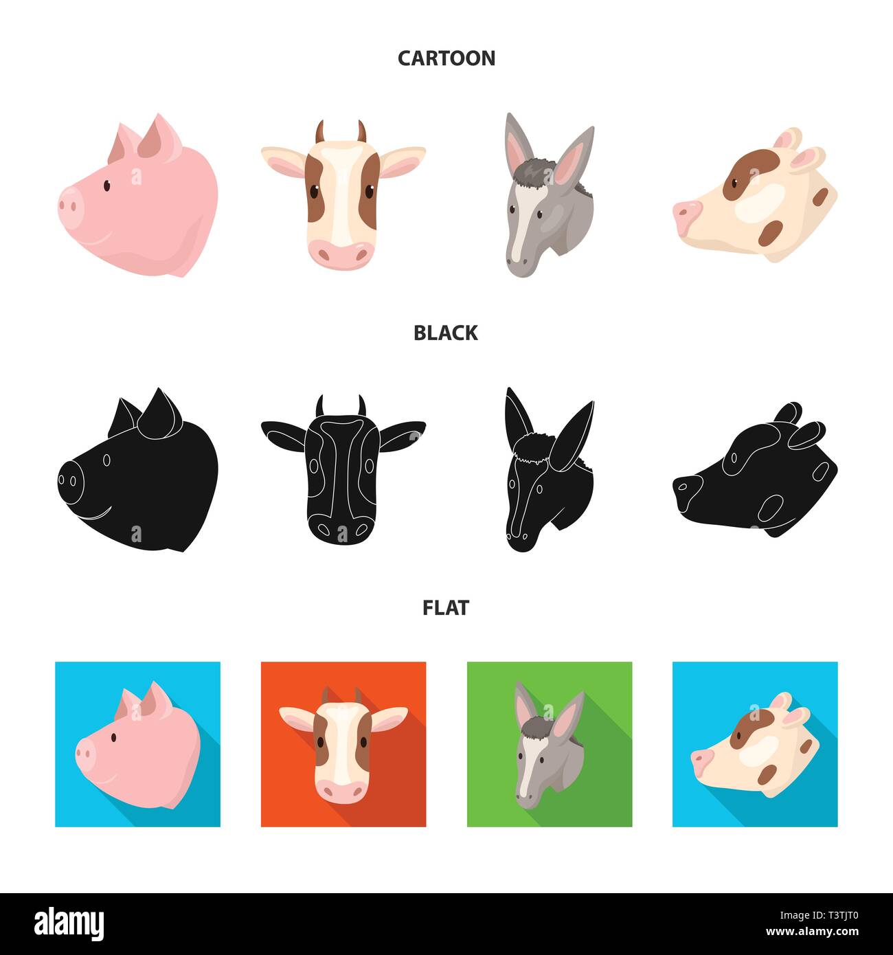 Vector design of agriculture and breeding icon. Set of agriculture and ...