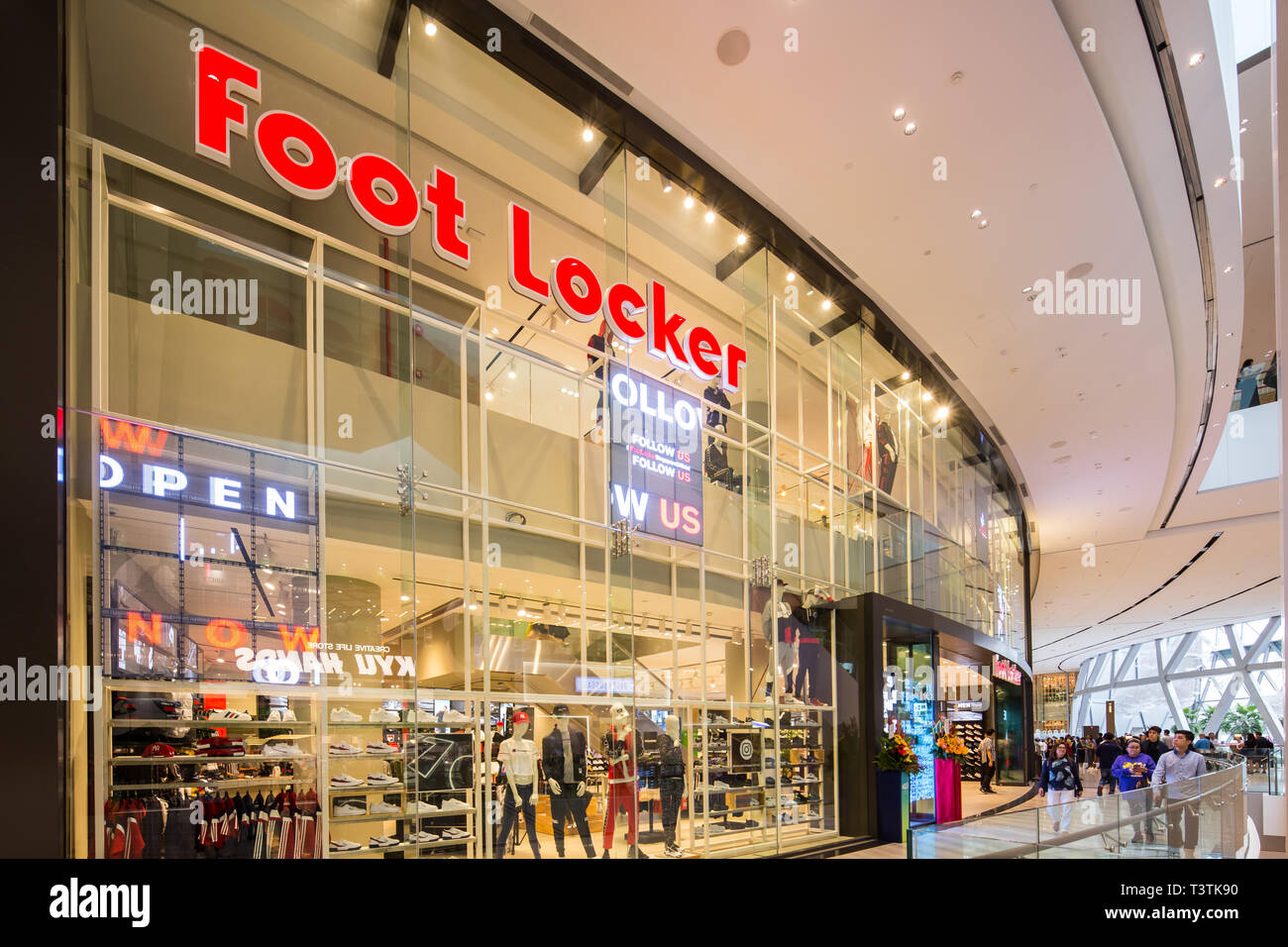 Foot Locker open it biggest retail boutique at Jewel Changi Airport,  Singapore Stock Photo - Alamy