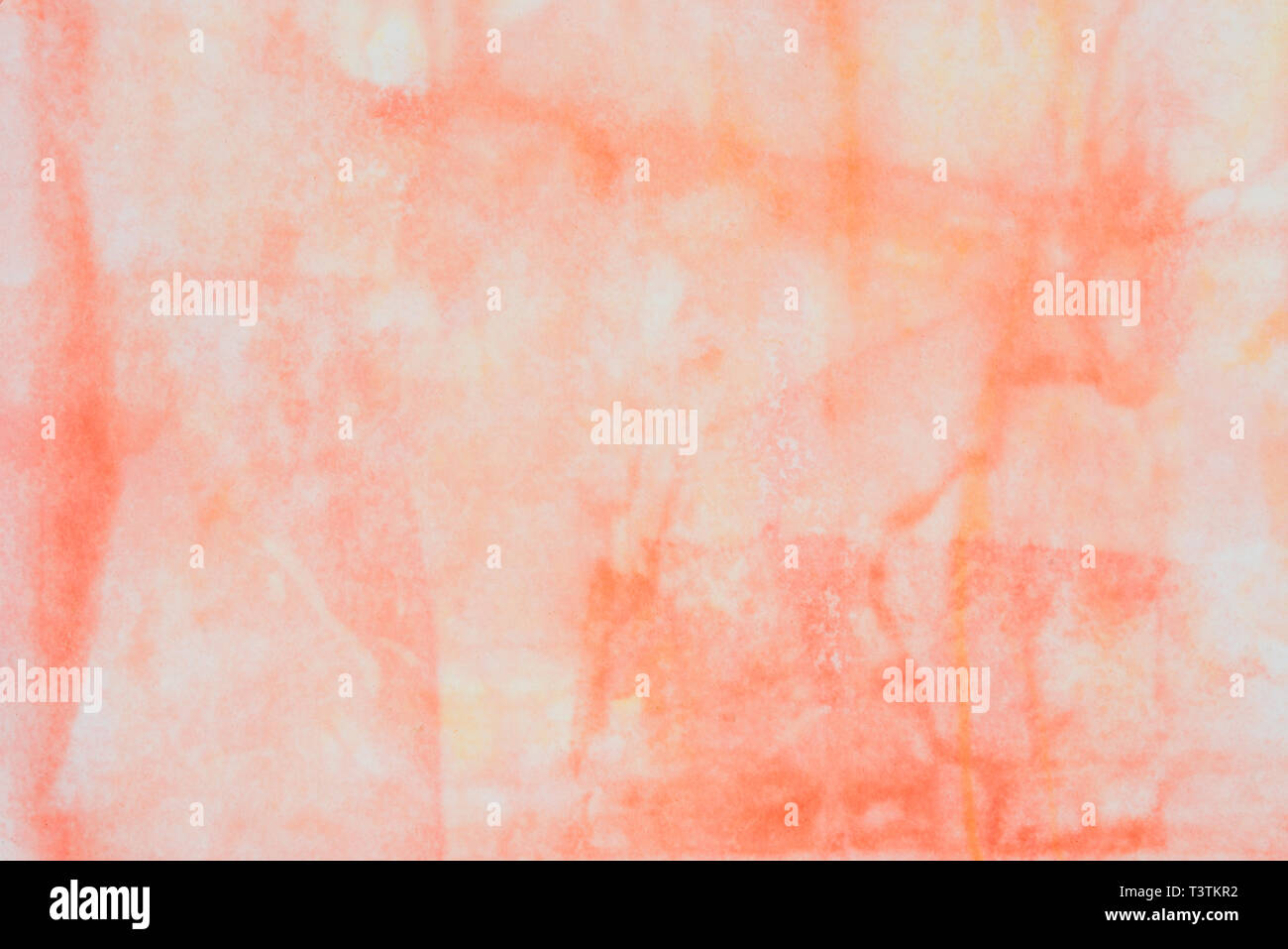 Orange Color Watercolor Pastel Painted On Paper Background Texture