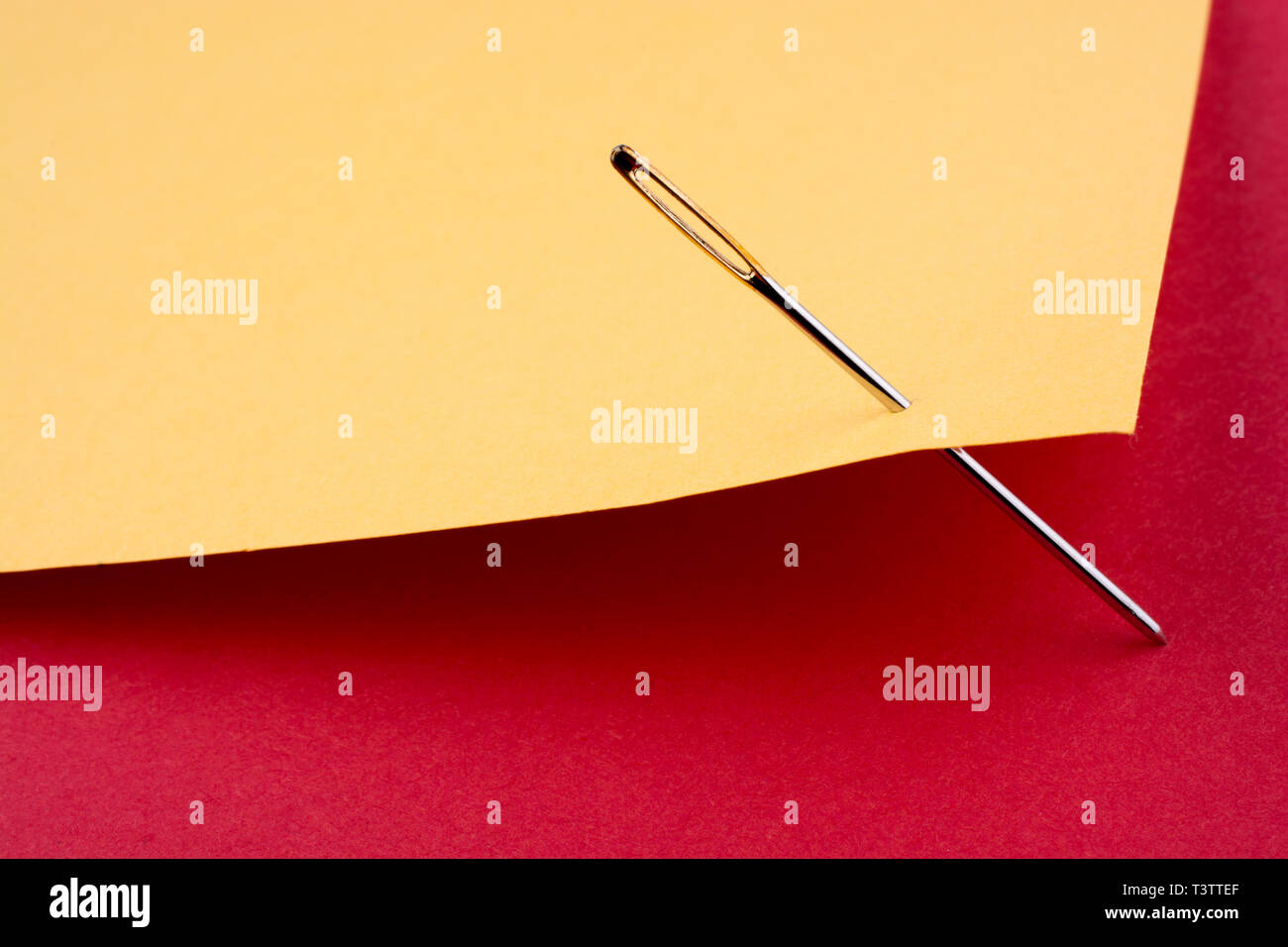Color Paper Needle Needle holder pierced hi-res stock photography and images - Alamy