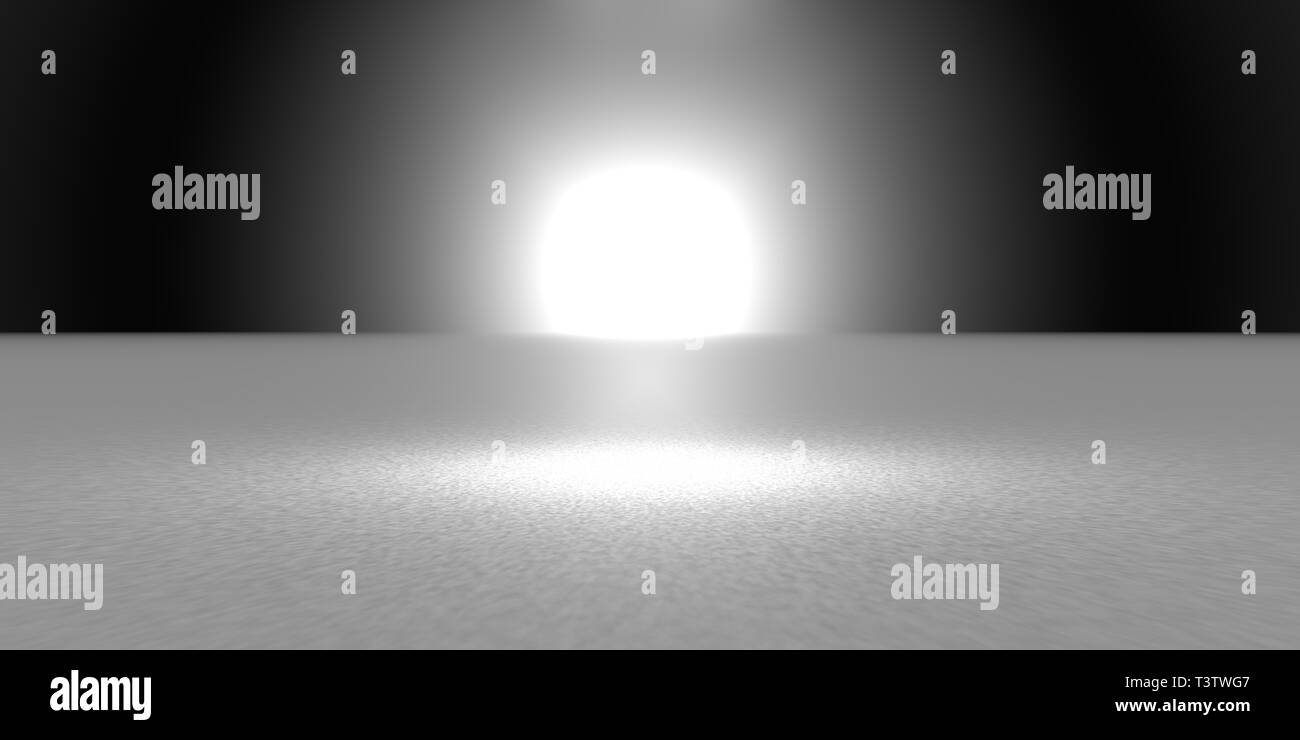 3d rendering of a dark scene with futuristic lights abstract Stock ...