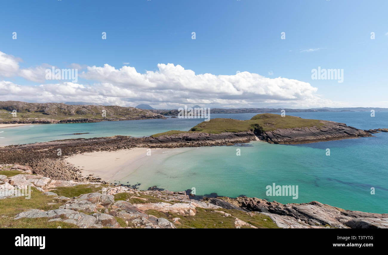 Polin beach and Oldshoremore bay in the Scottish highlands in summer Stock Photo