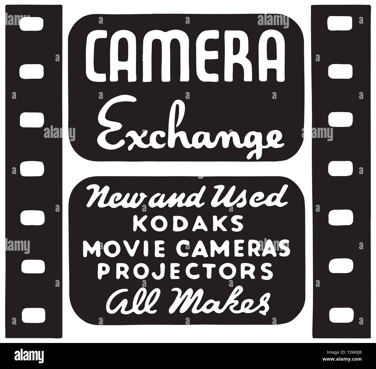 Camera Exchange Stock Photo