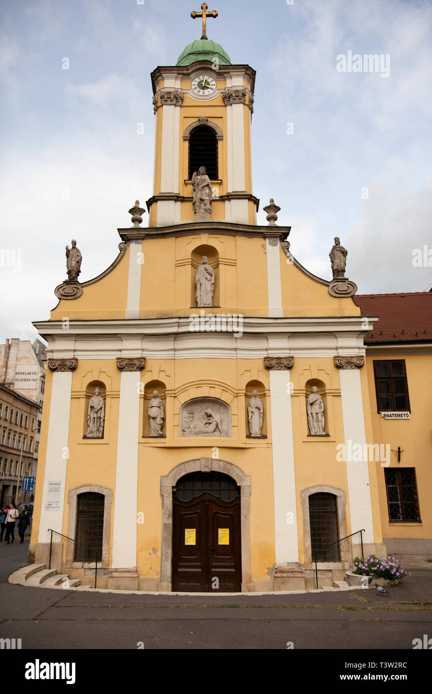 BUDAPEST, HUNGARY - SEPTEMBER 20, 2017: Saint Rokus Kapolna church Stock Photo