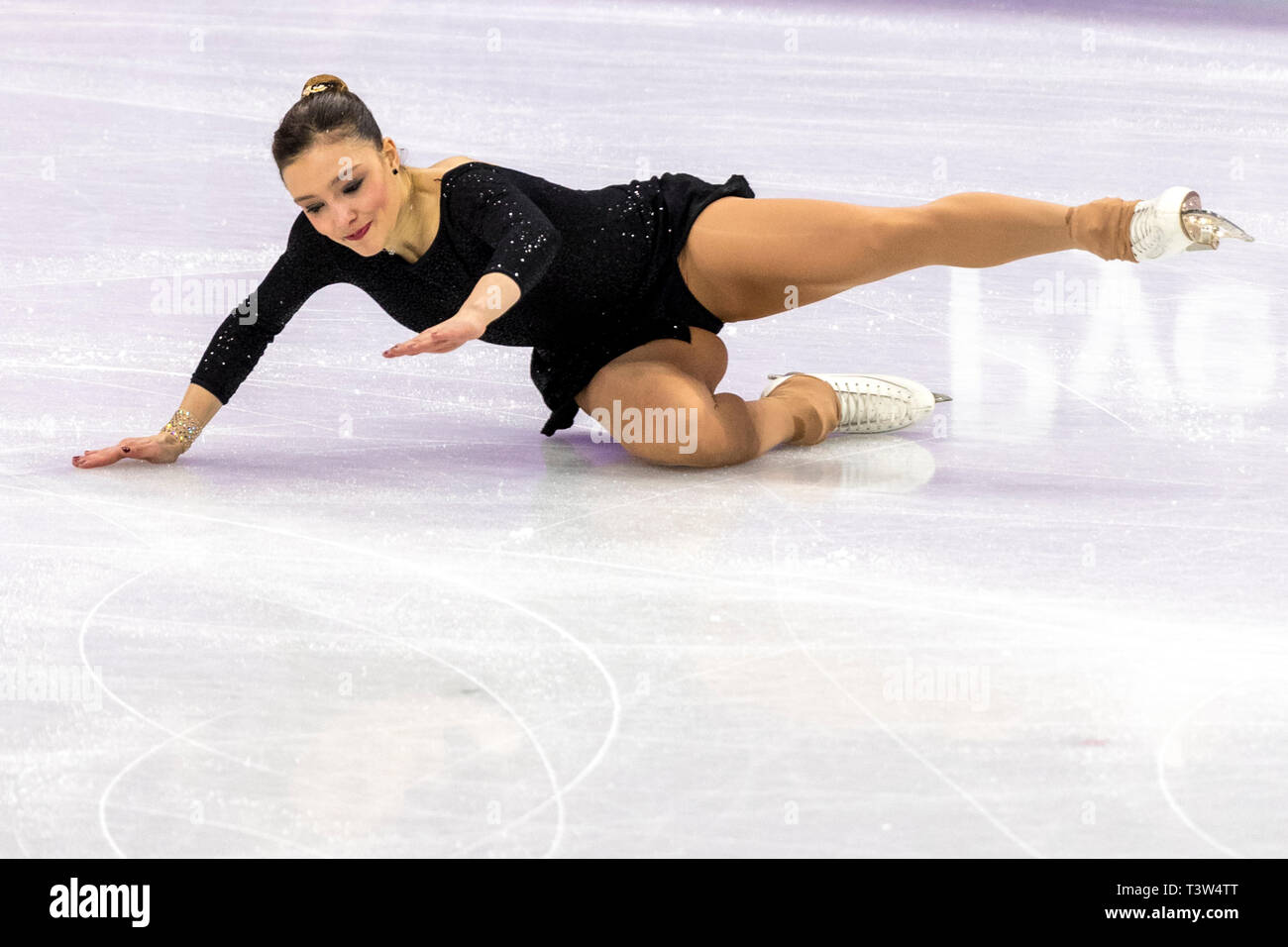 Giada Russo (ITA) competing in the Figure Skating Ladies' Short at