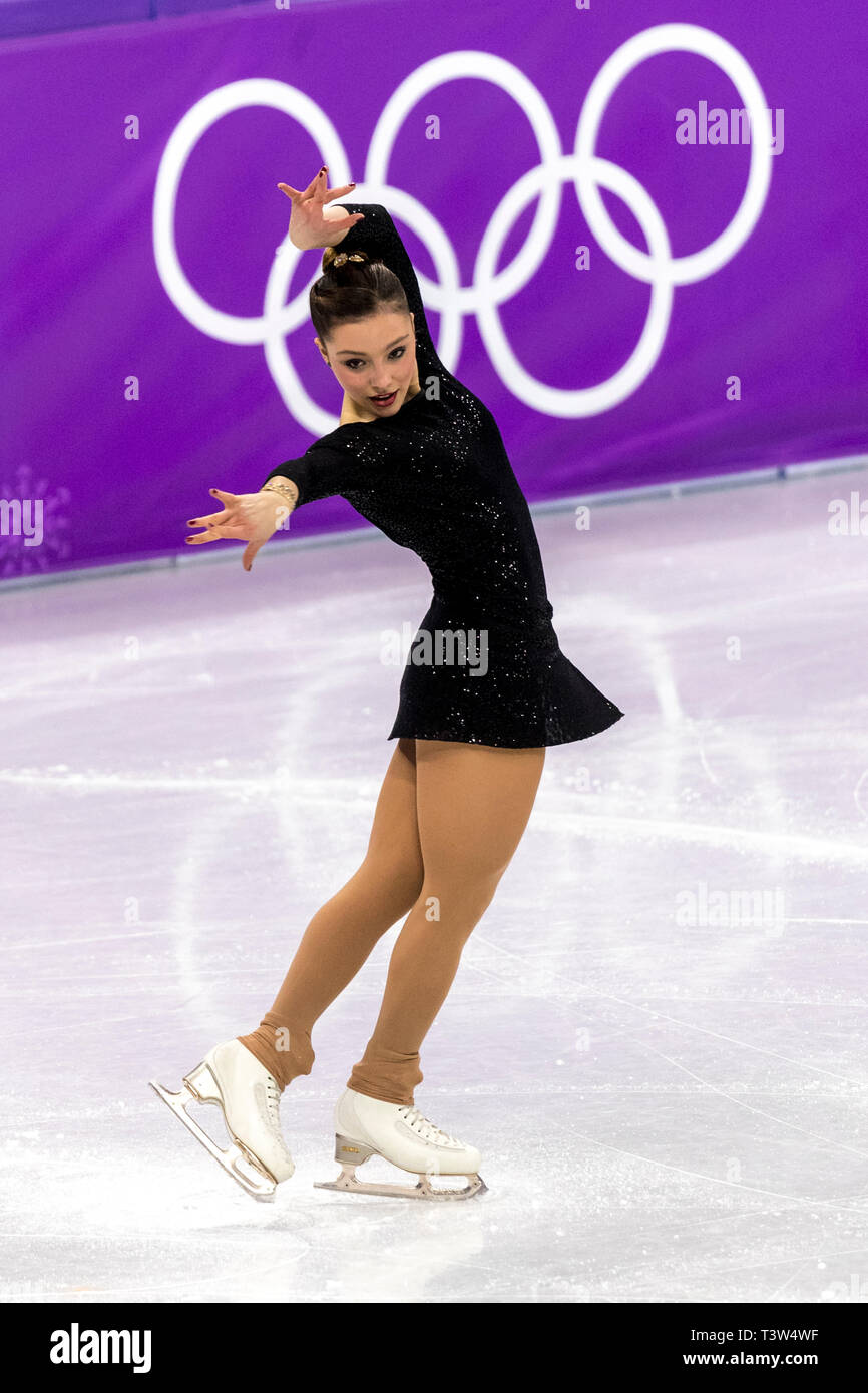 Giada Russo (ITA) competing in the Figure Skating Ladies' Short at