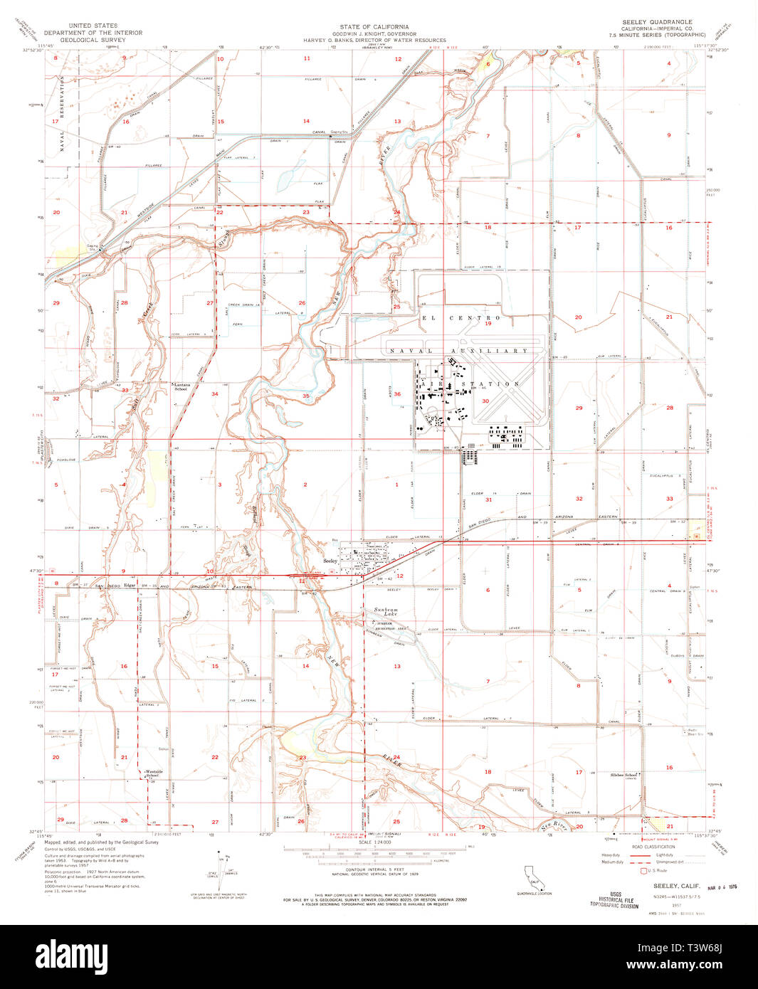 Map of california 1957 Cut Out Stock Images & Pictures Alamy