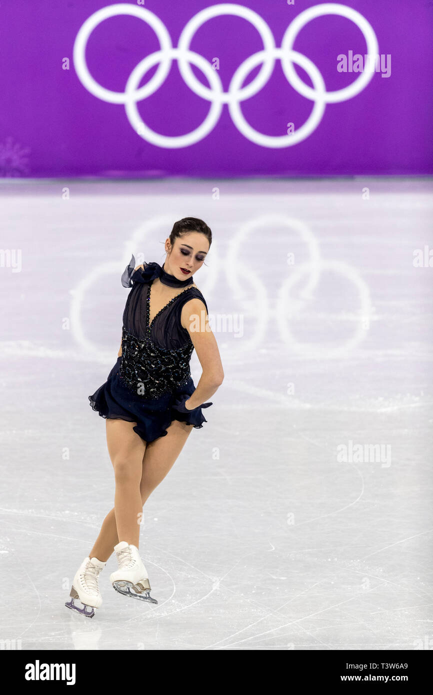 Kaetlyn Osmond (CAN) competing in the Figure Skating - Ladies' Short at the Olympic Winter Games PyeongChang 2018 Stock Photo
