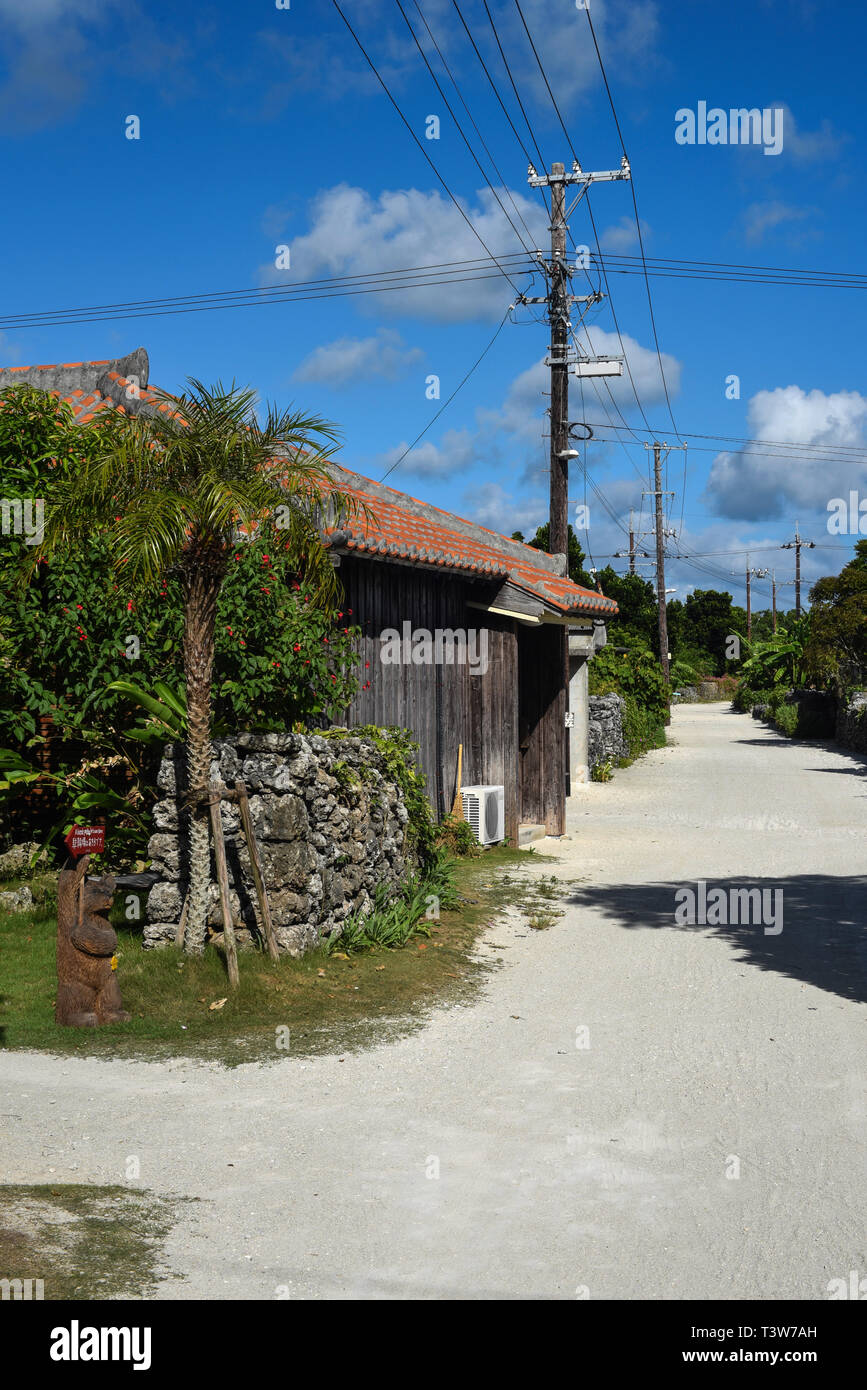 Taketomi Island in Yaeyama District, Okinawa Prefecture, Japan Stock Photo