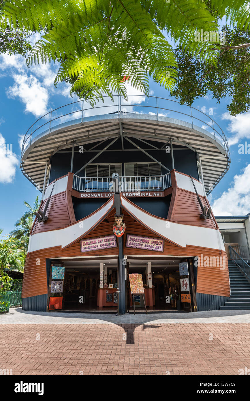 Cairns, Australia February 18, 2019 Facade and special shiplike