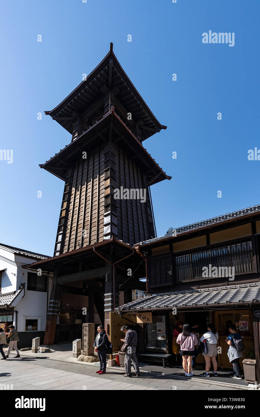 Kanetsuki street, Kawagoe City, Saitama Prefecture, Japan Stock Photo