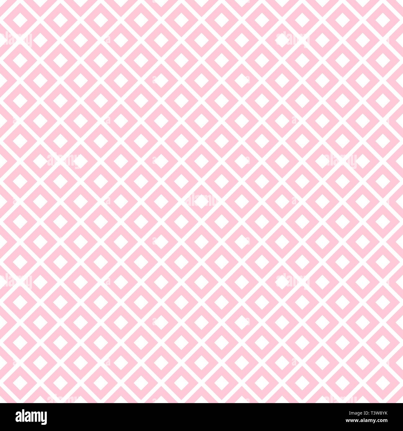 Pink Rhombus Geometric Seamless Vector Pattern with White Shapes for  Valentines Day Romantic Scrapbook Paper Printable Design Stock Vector Image  & Art - Alamy