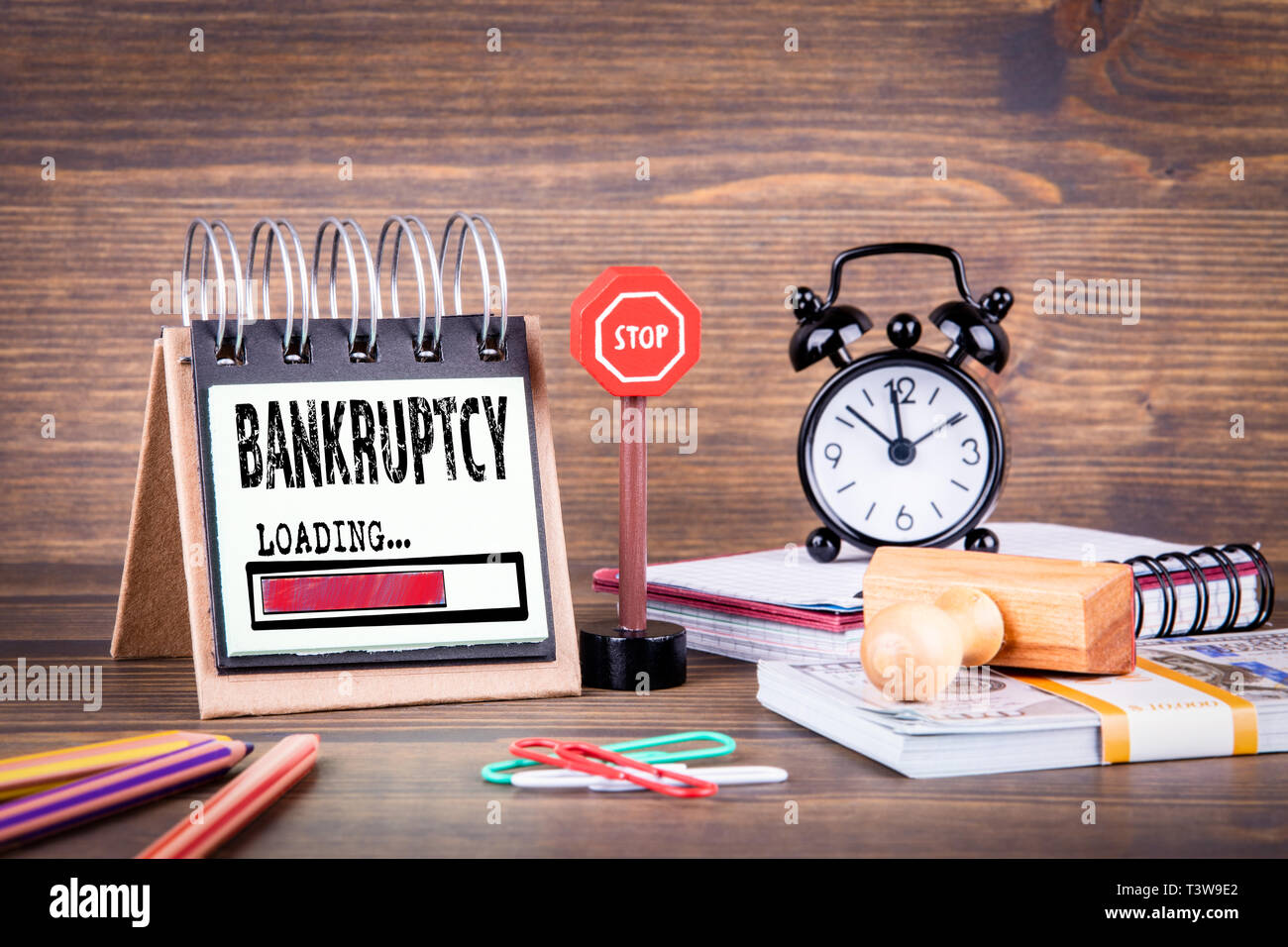 Bankruptcy loading concept Stock Photo