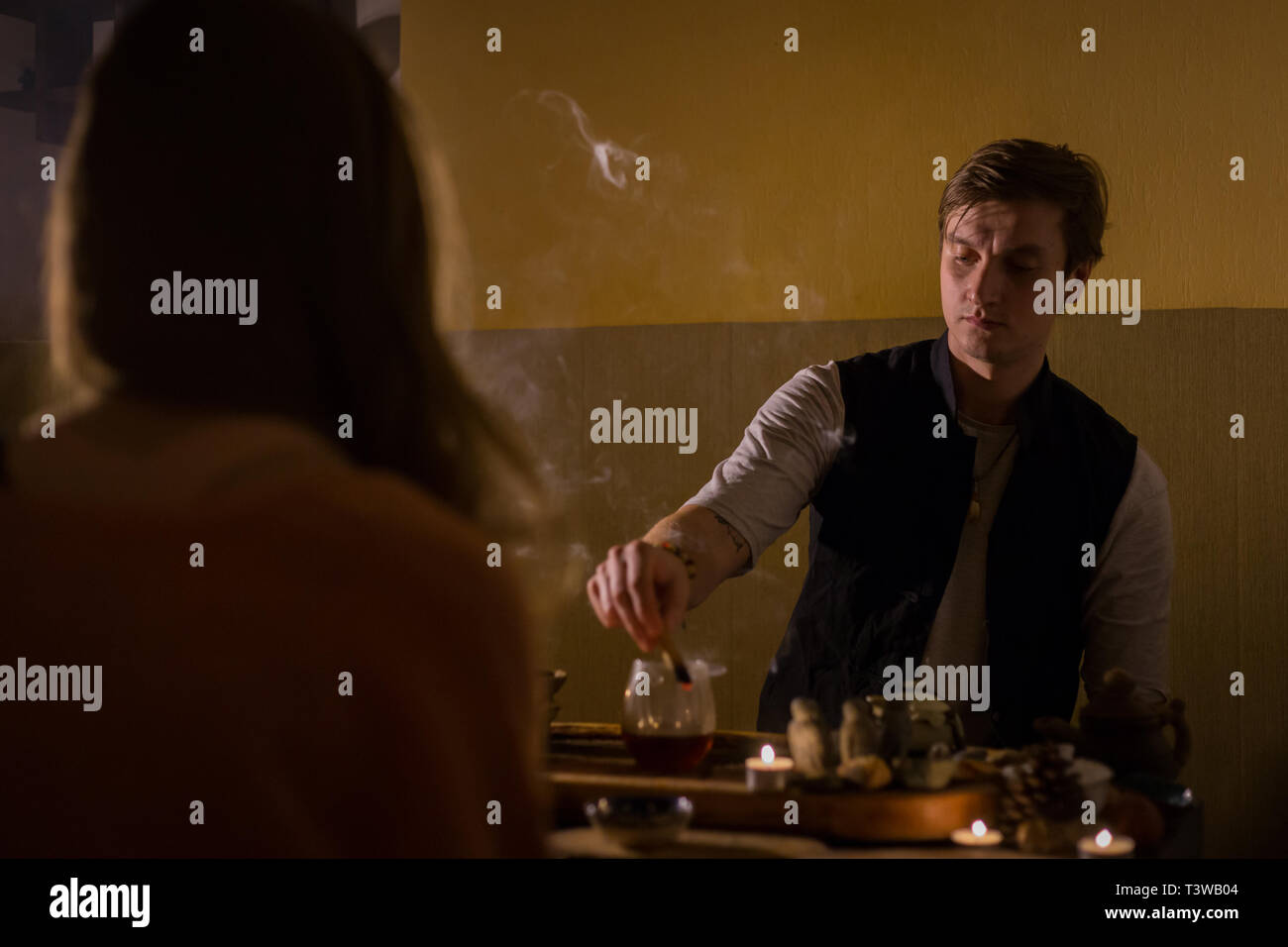 Chinese tea ceremony Stock Photo