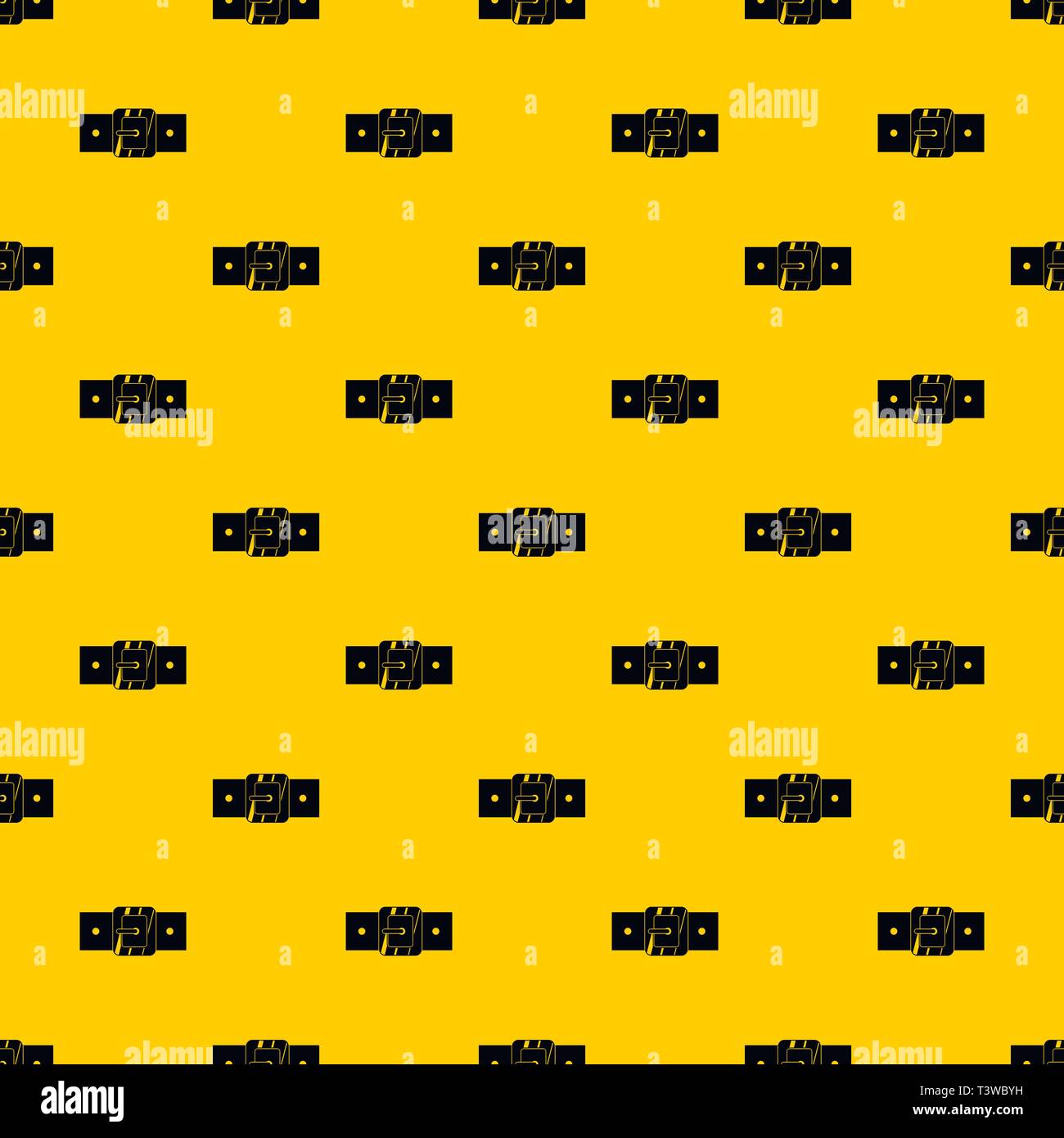 Square belt buckle pattern vector Stock Vector