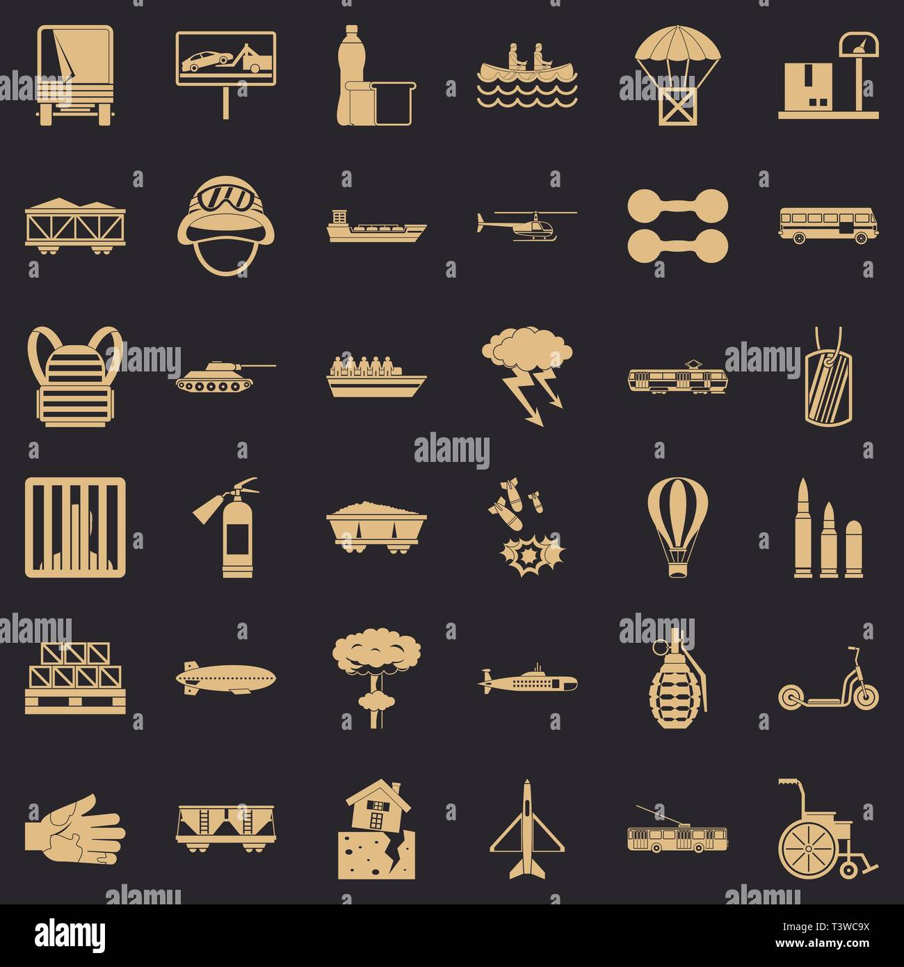 Boat full load Stock Vector Images - Alamy