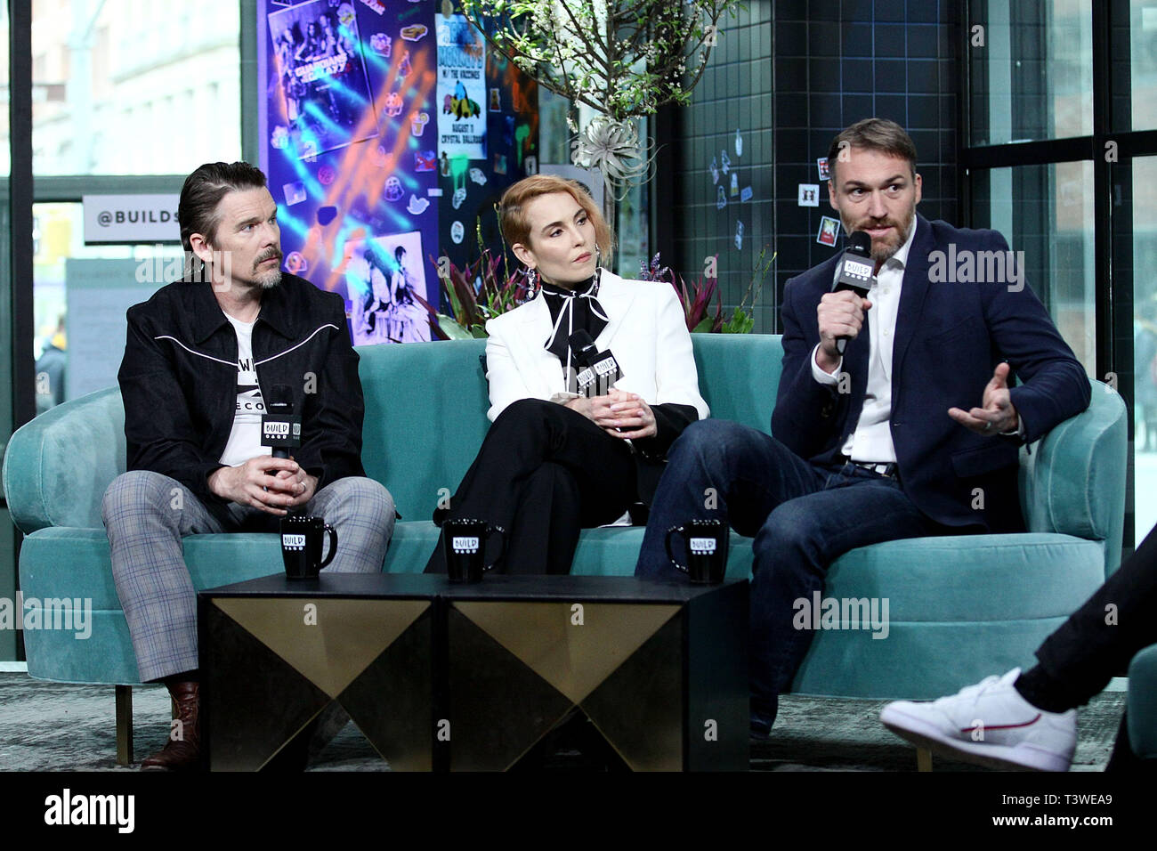 New York, USA. 11 Apr, 2019. Ethan Hawke, Noomi Rapace, Robert Burdreau
