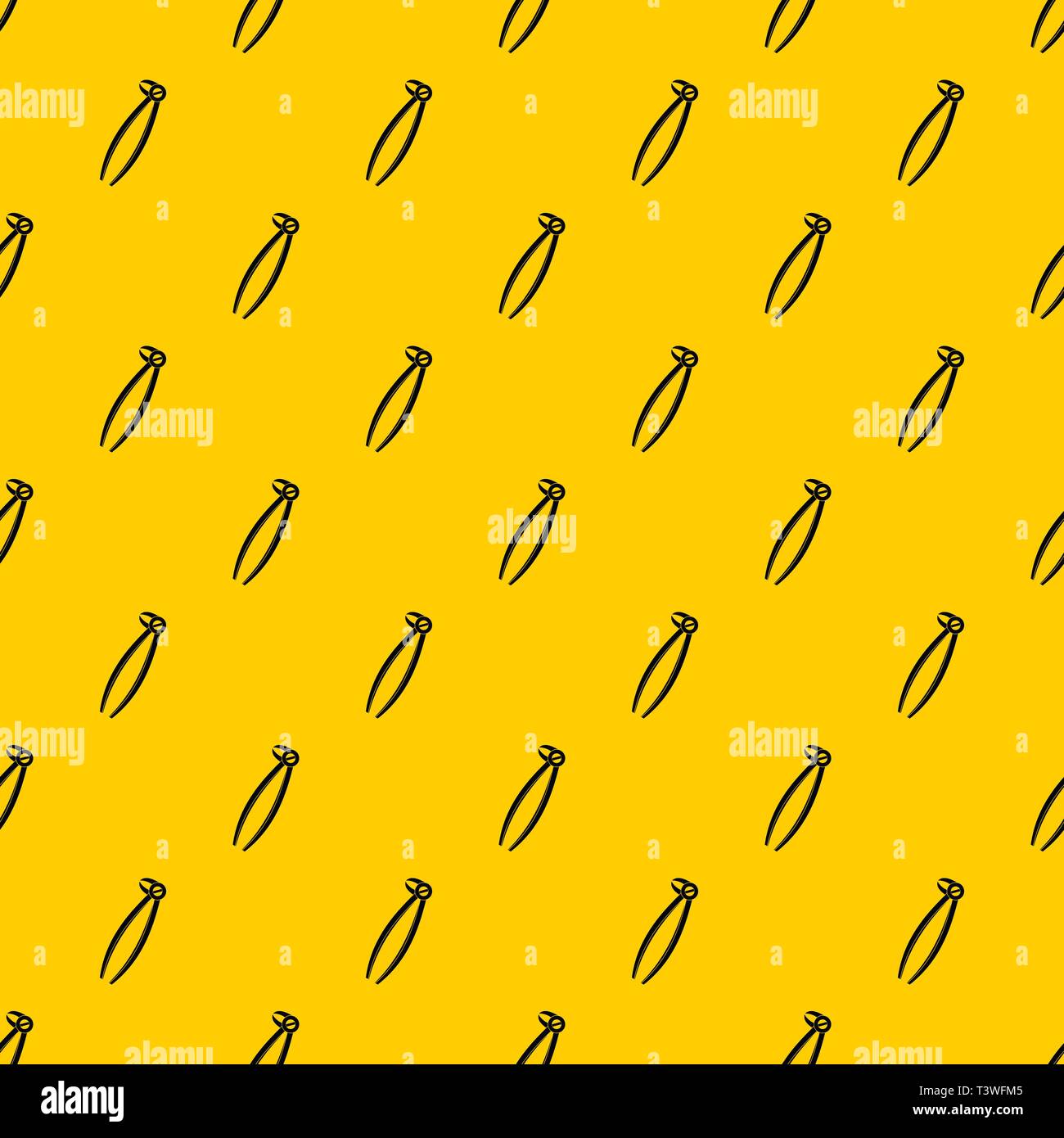 Tooth dentist forceps pattern vector Stock Vector