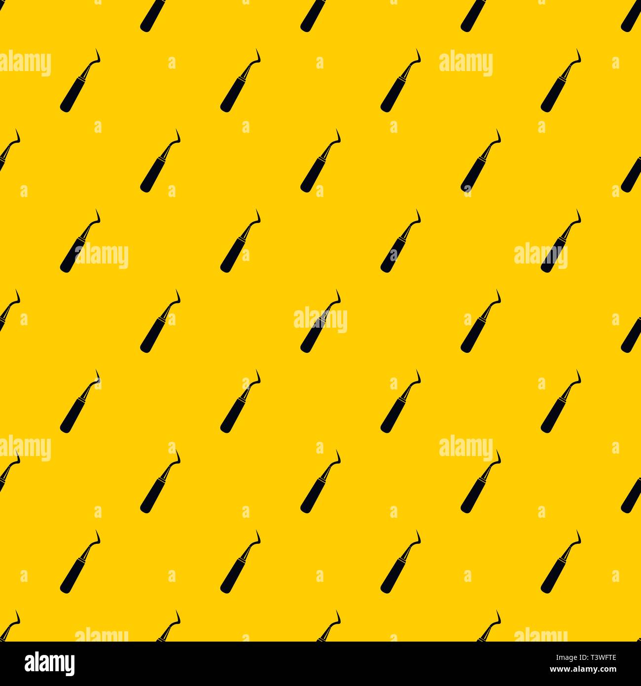 Dental probe pattern vector Stock Vector