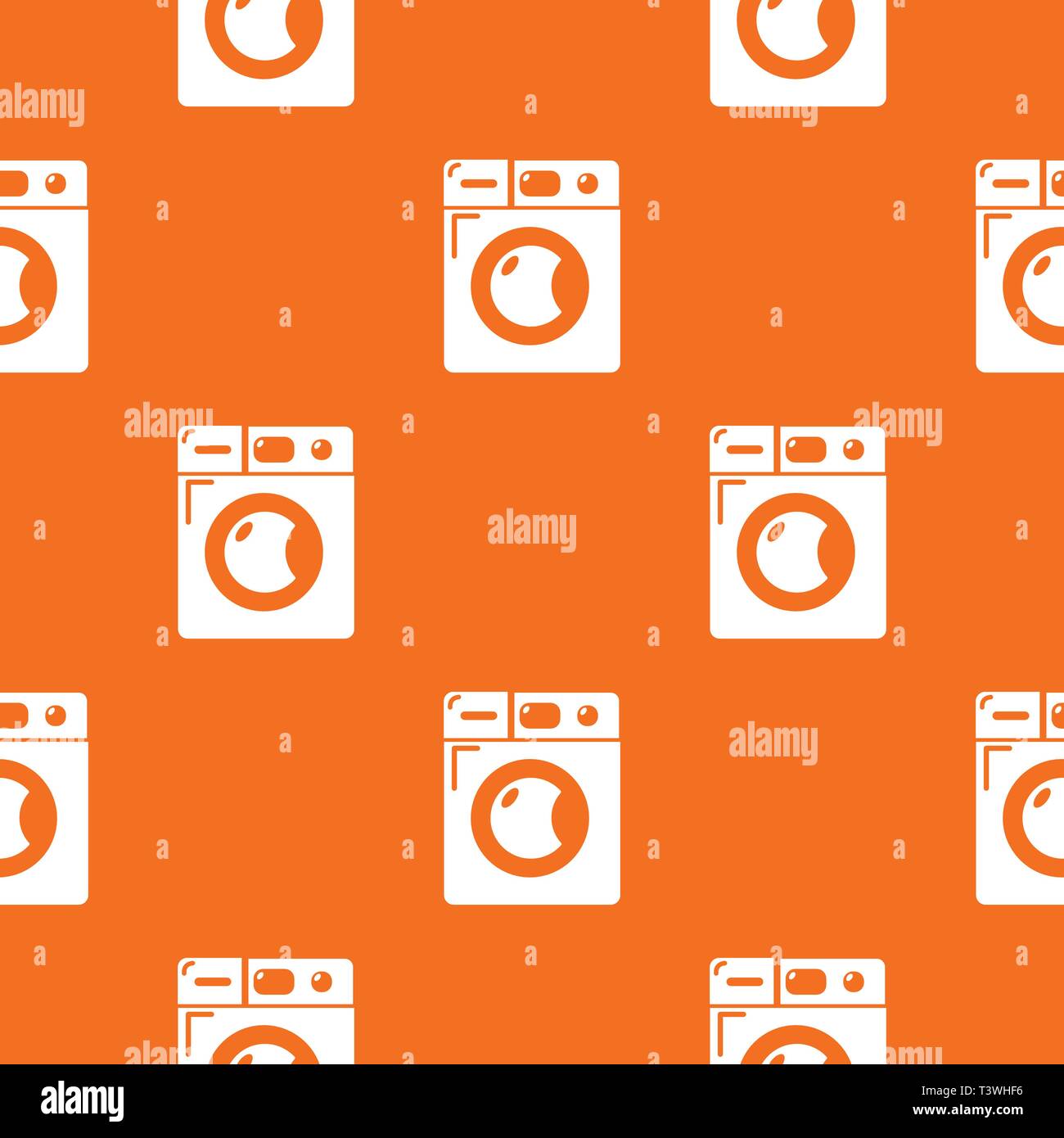 Washing machine pattern vector orange Stock Vector Image & Art - Alamy