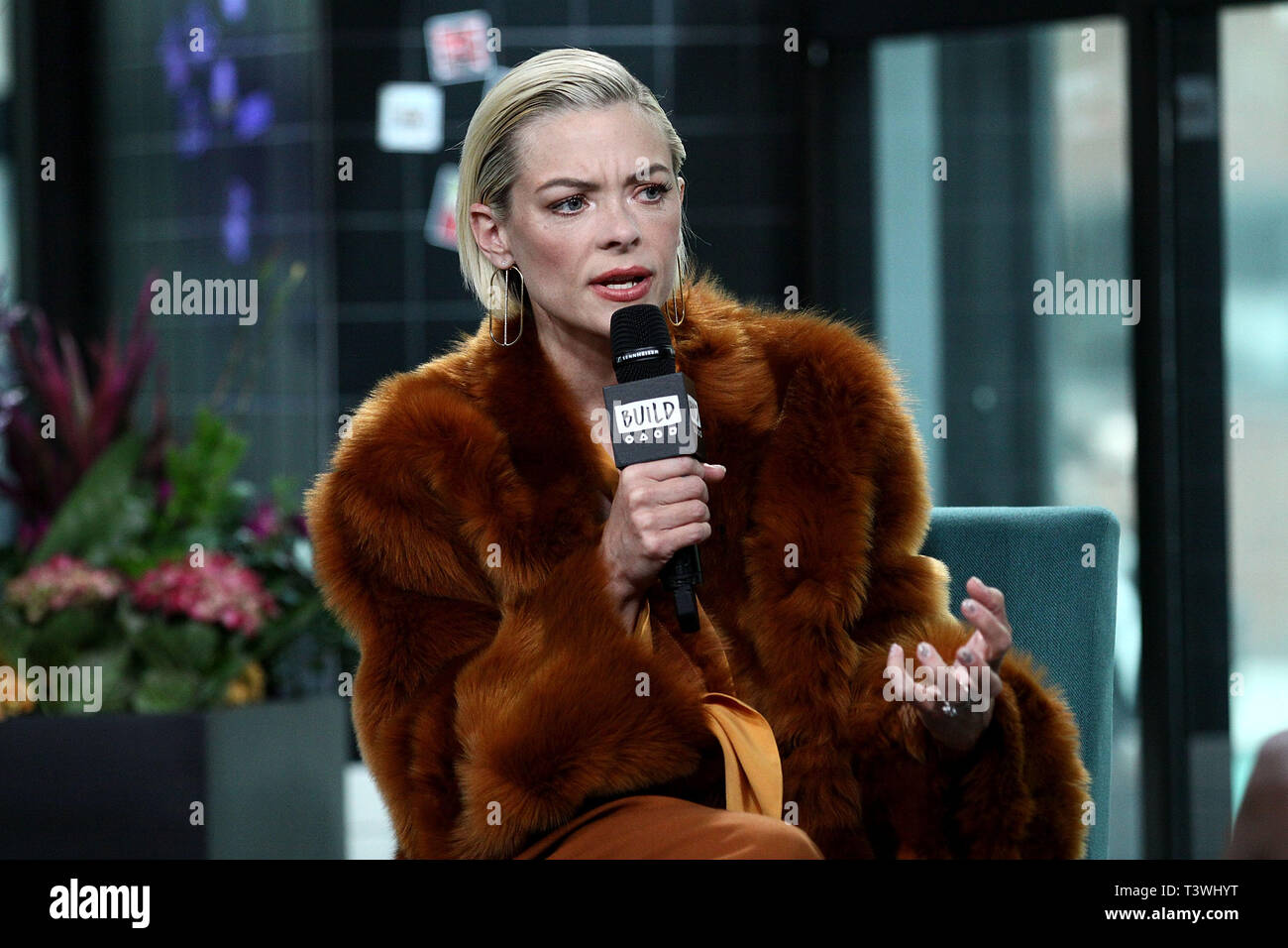 New York, USA. 11 Apr, 2019. Jaime King at BUILD Series discussing the