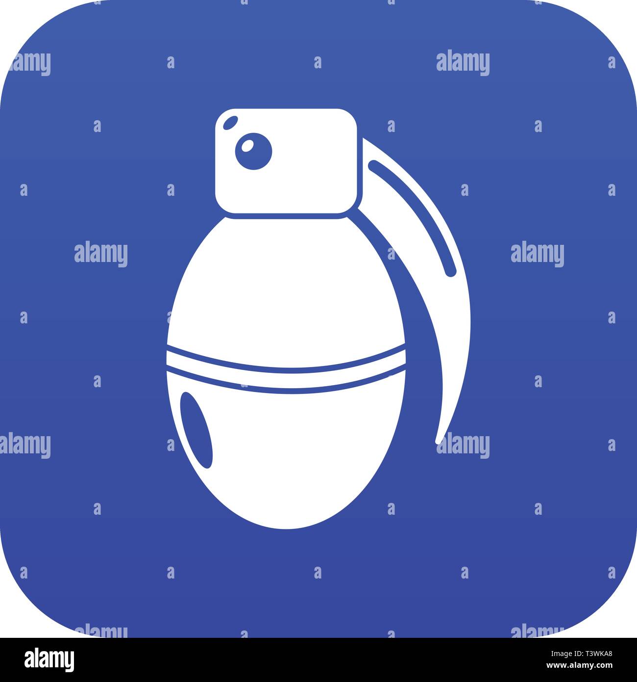 Paintball grenade ammunition icon blue vector Stock Vector Image & Art ...
