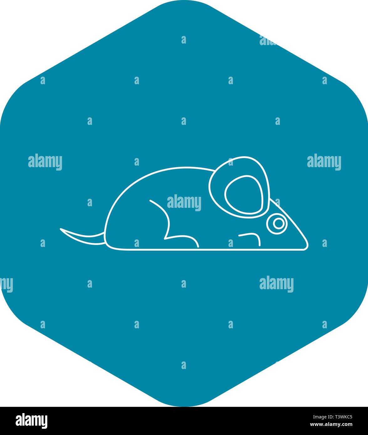Mouse icon, outline style Stock Vector Image & Art - Alamy
