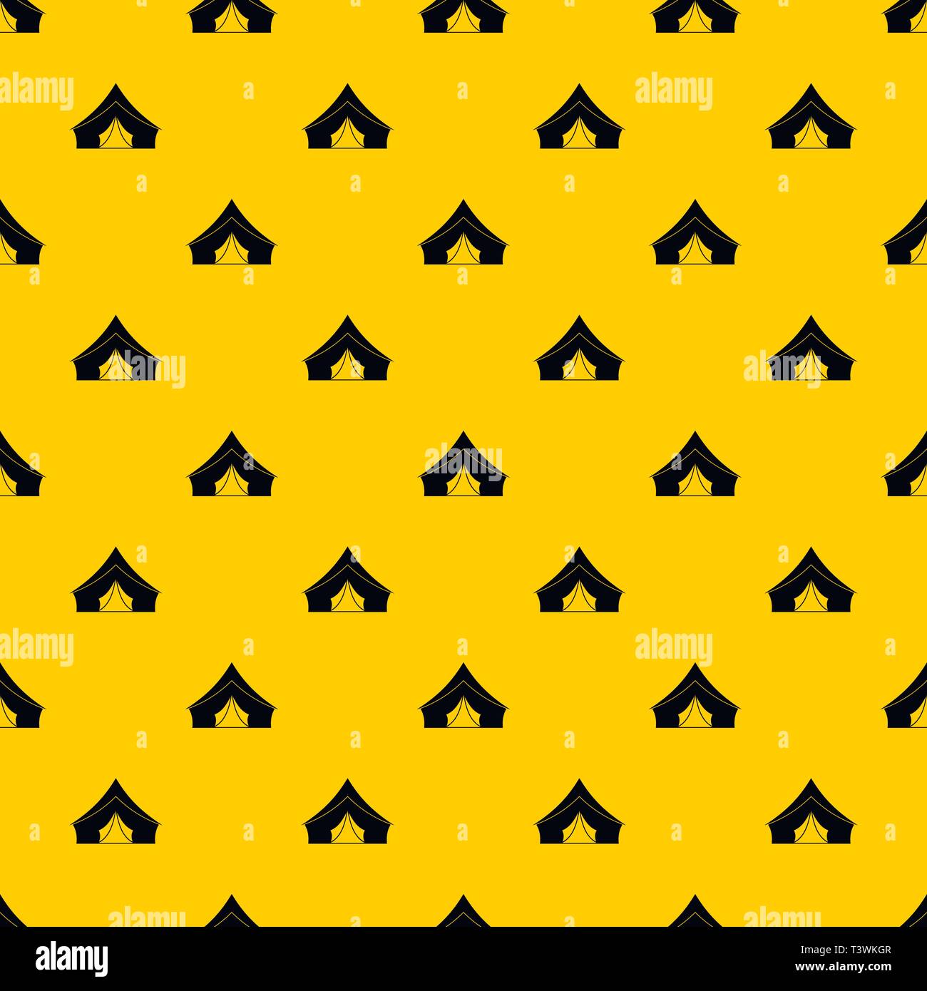 Tent with a triangular roof pattern vector Stock Vector