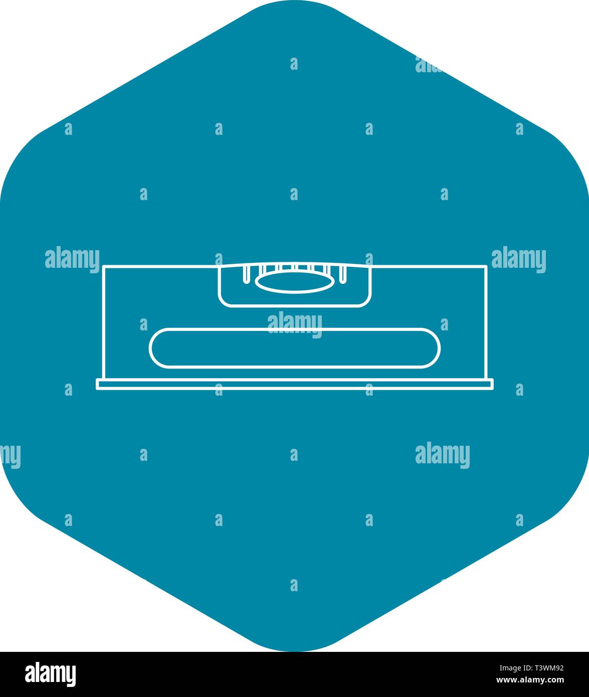 Level measurement icon, outline style Stock Vector