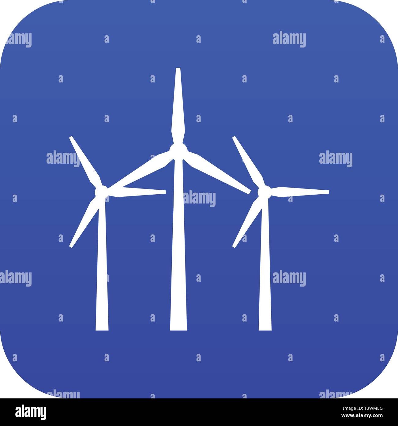 Wind turbines icon digital blue Stock Vector Image & Art - Alamy